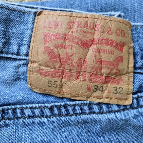 Levi's Men's 559 Jeans 34x32 Straight Leg 34W 32L - Picture 5 of 9